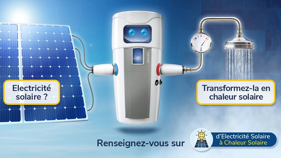 DES PANNEAUX SOLAIRES ? TRANSFORMEZ VOTRE ÉLECTRICITÉ SOLAIRE EN CHALEUR SOLAIRE