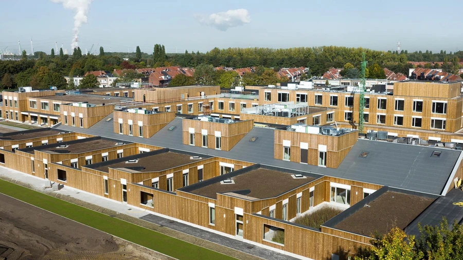 Un nouveau campus durable qui incarne le plus grand projet CLT de Belgique