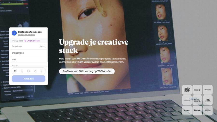 Instellingen WeTransfer zijn veranderd
