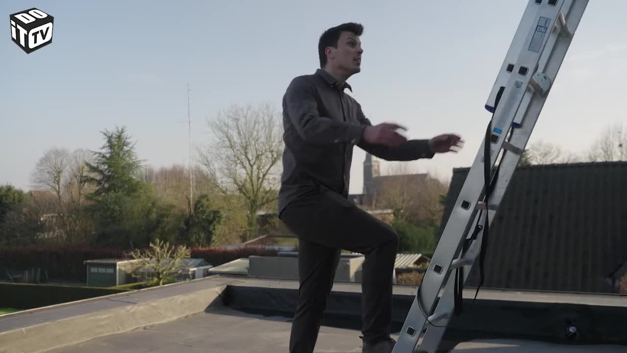 Zo legde Sander zelf zijn EPDM dak